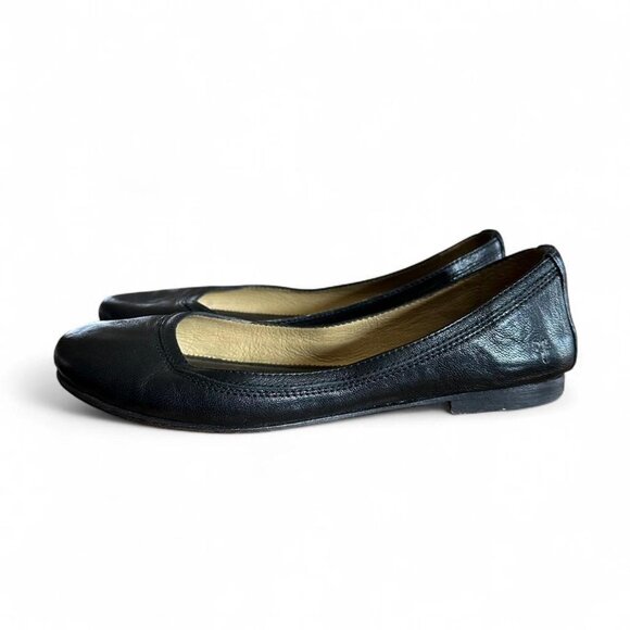 Frye Carson Ballet Flat - Black Size 8 - Picture 2 of 8